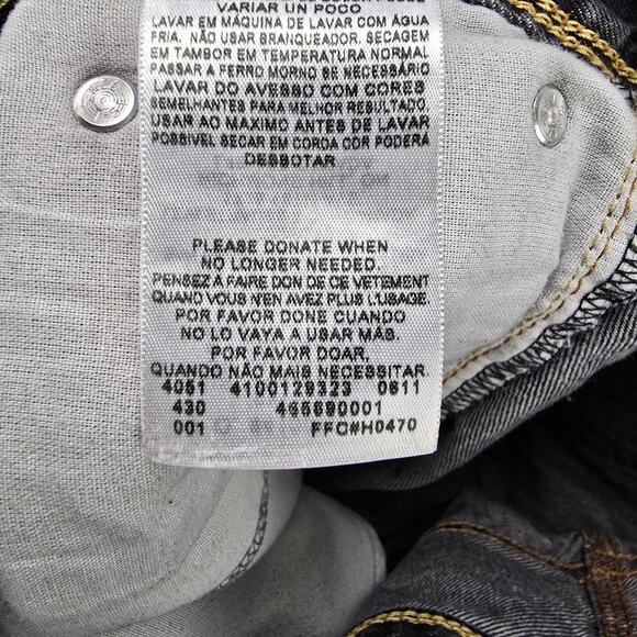 Levis 569 Jeans Mens 33x32 (Fits 34x29) Gray Loose Straight Fit Flap Pocket - Picture 6 of 16